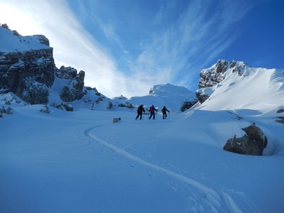 En direction de la Dent Rouge
