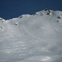 Il versante W della Cima della Sciura 2508m