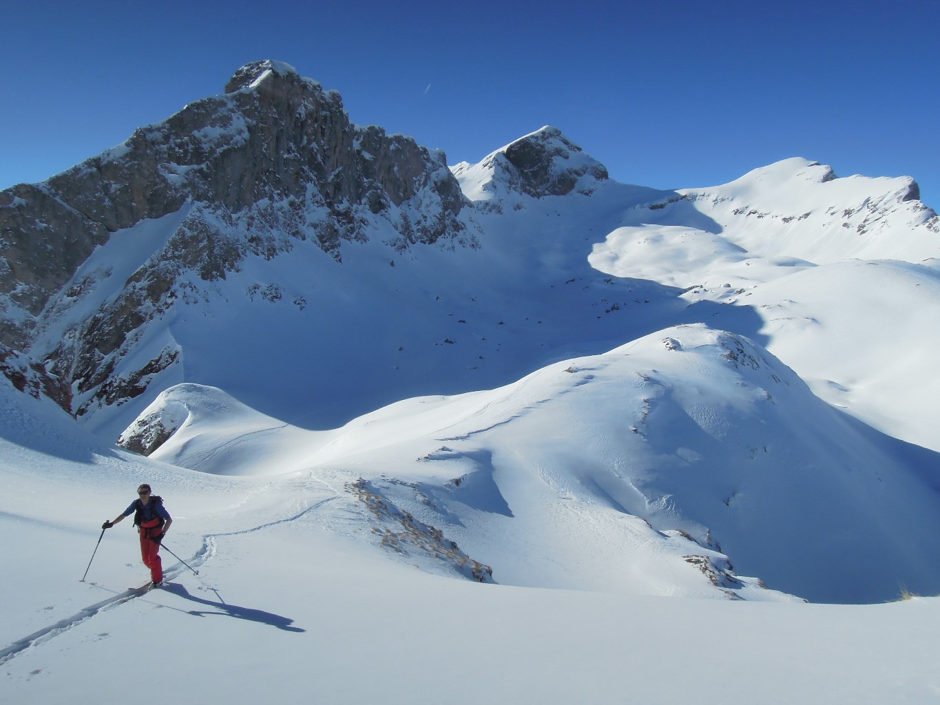 Du col de Chaudin, direction sur Combrettes. - Camptocamp.org