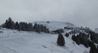 Itinéraire Puy de Cliergue : Face N - couloir de l'antécime Itinéraire Puy de Cliergue : Face N - couloir de l'antécime