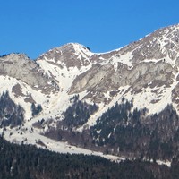 Tré la Dona à gauche, Mont Billiat à droite
