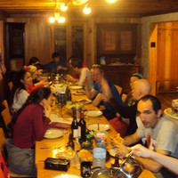 Dîner au chalet
