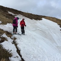 Ski dans les couloirs. ça sent la fin de saison.