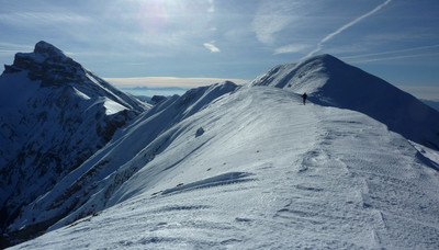 Sur la crête de Chamousset