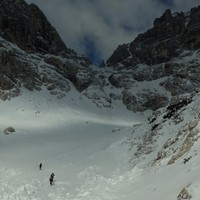 Verso forcella Mosè poco dietro il rifugio Corsi