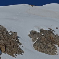 On voit que la neige n'était pas terrible dans ma descente de la Tête des Tablasses.
