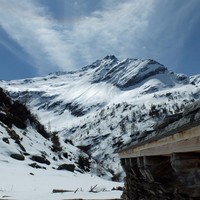 il Piz da Termin visto dall'Alpe Giumella