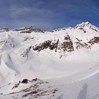 Nel ripido pendio a 45° sopra la Voralp hutte