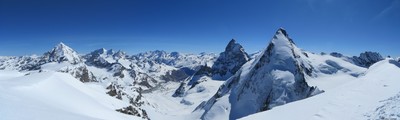De la Dent Blanche à celle d'Hérens De la Dent Blanche à celle d'Hérens