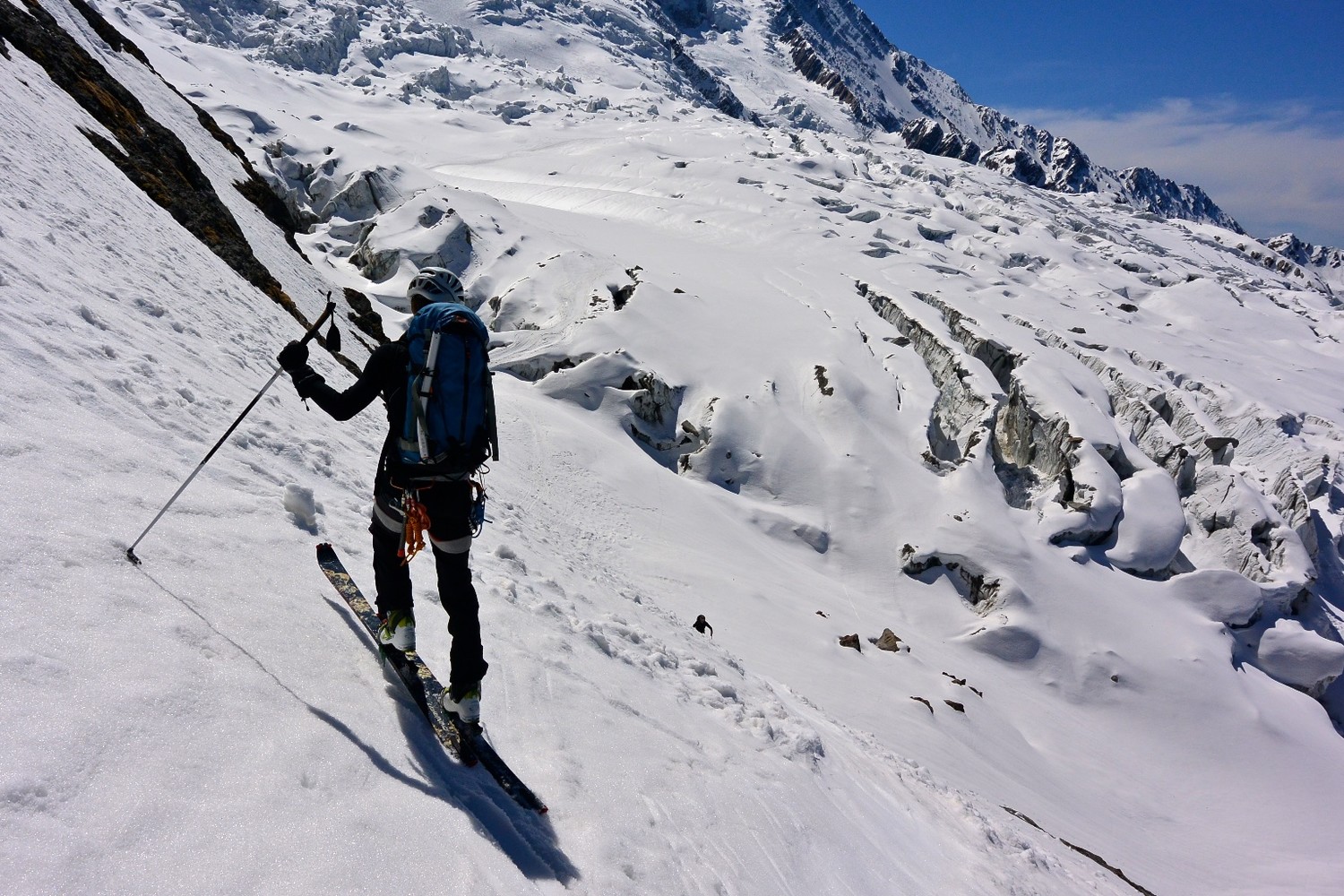 Arrivée au Plan Glacier.
