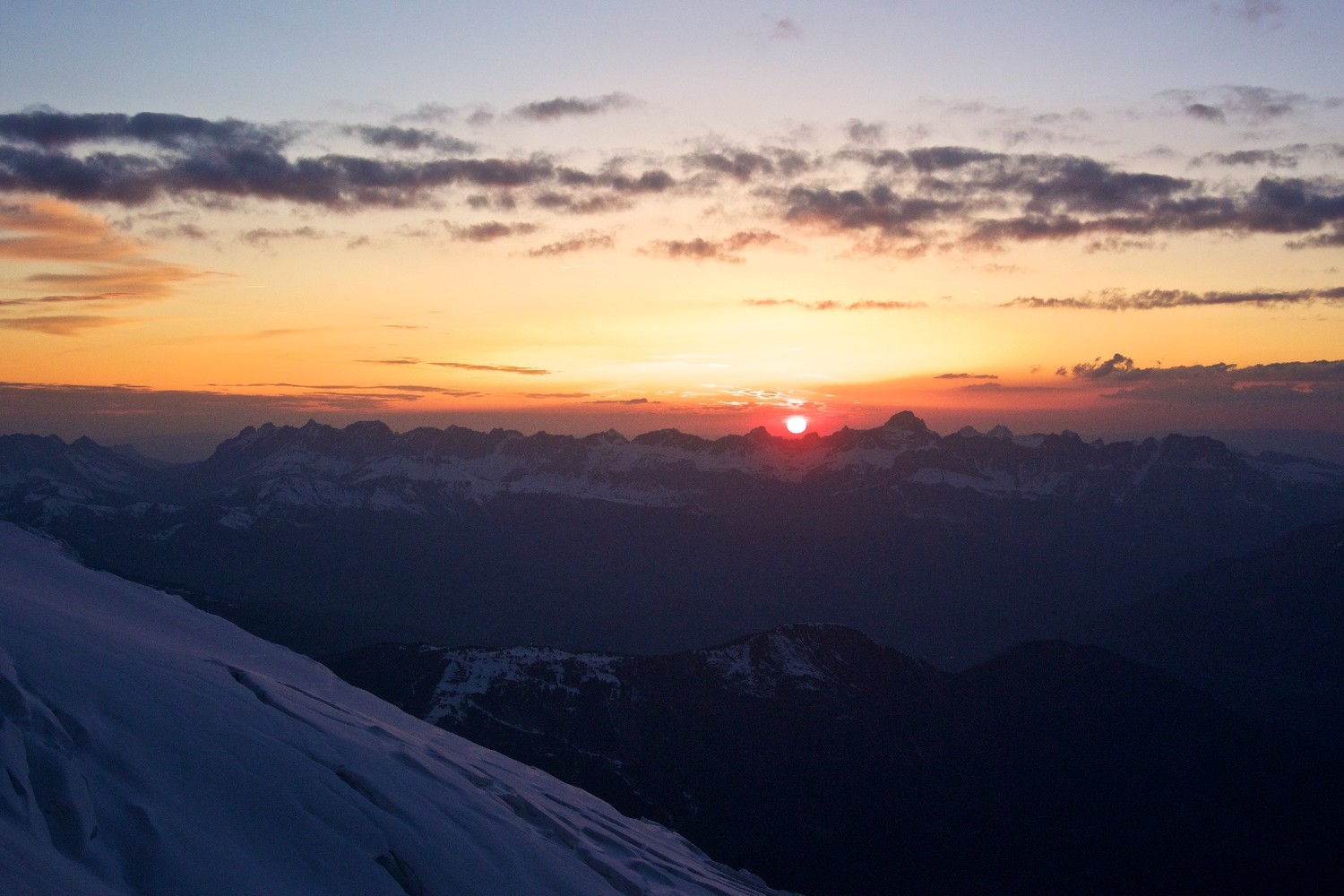 Derniers rayons sur les Aravis.