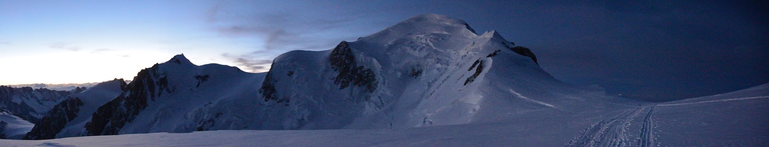 Le Mont Blanc au petit matin, depuis le Dôme.
