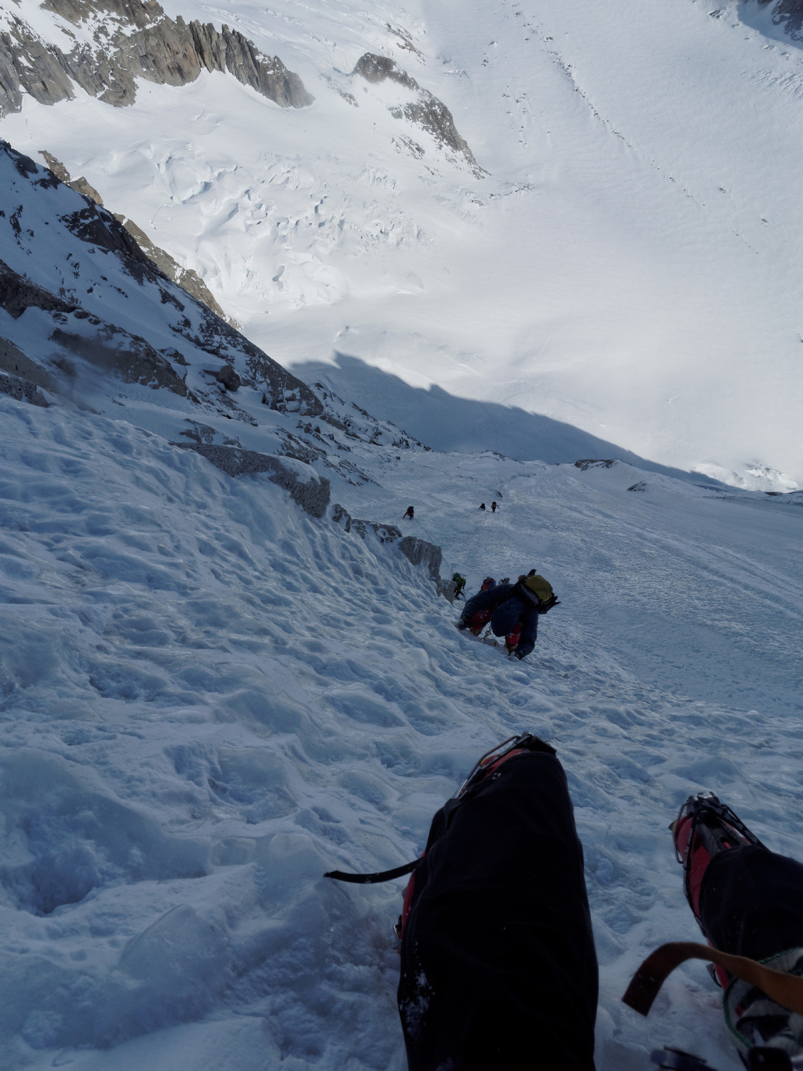 Section à 80° et >600m sous nos pieds