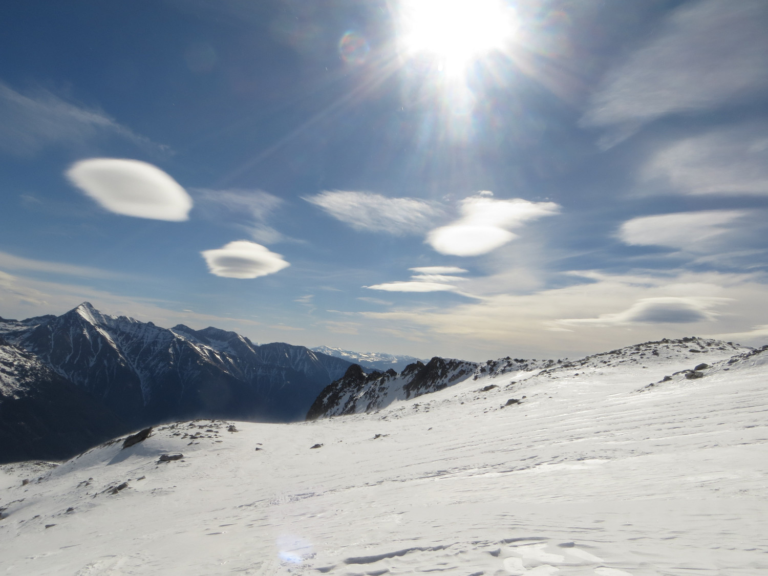 Wind clouds above the Hochalmkees