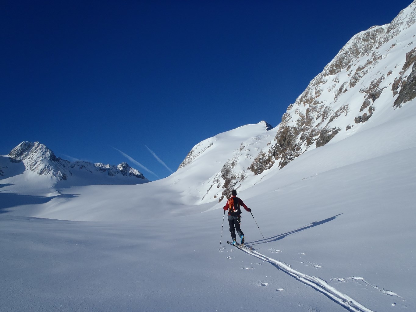 A l'approche du glacier