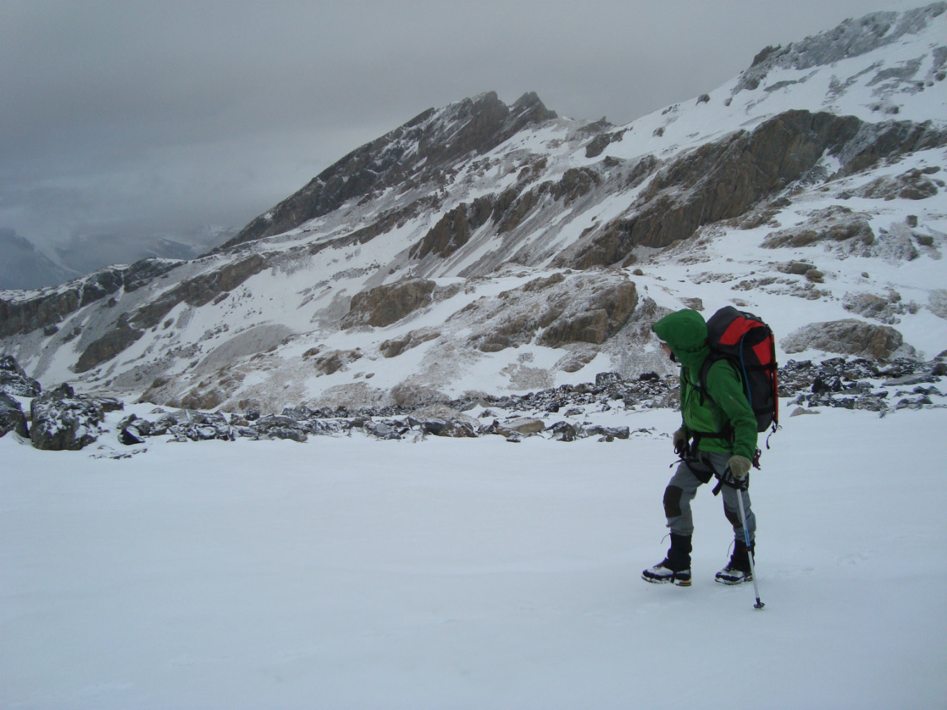 sur la moraine