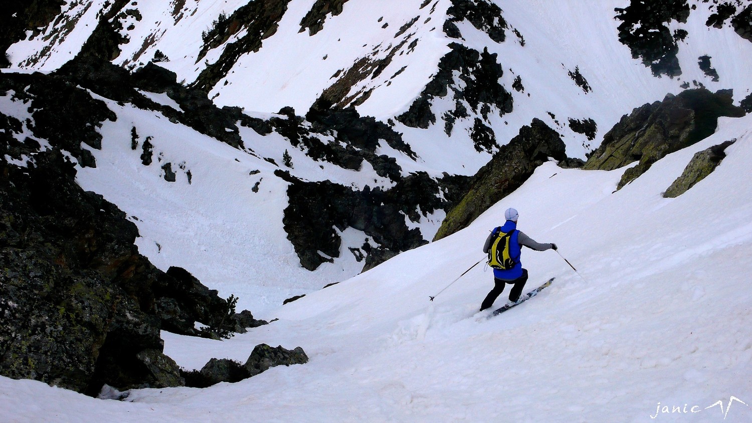 Couloir NW partie supérieure