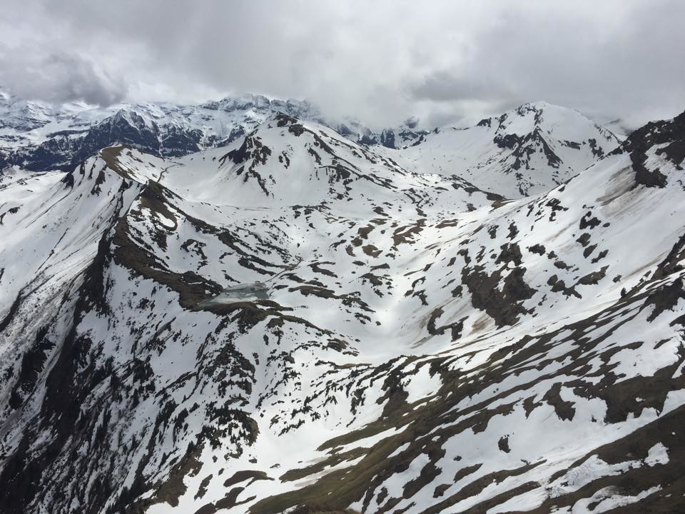 Vue sur Lac de Chésery et Pointe de Vorlaz