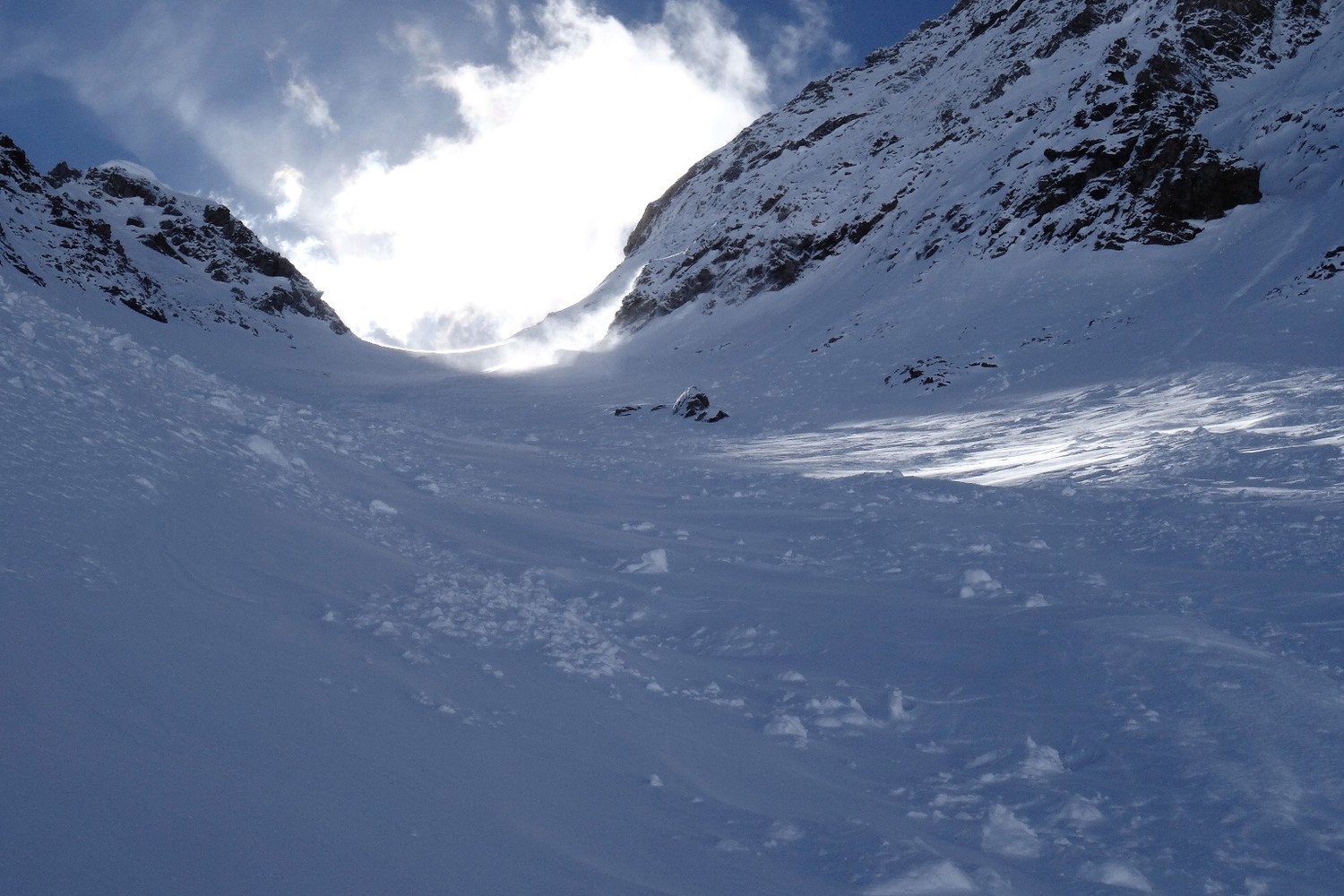 Poco prima di fermarsi - zona cumuli da vento
