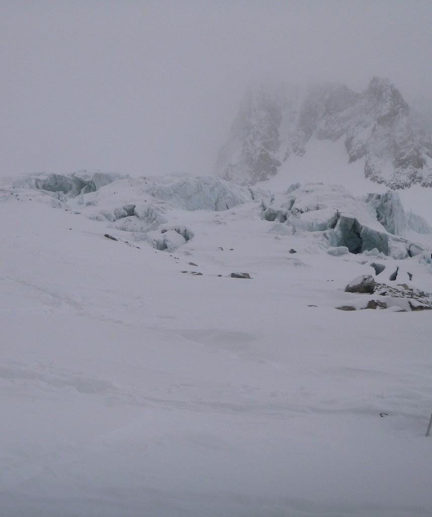 Glaicer des Améthystes - De belles crevasses au milieu