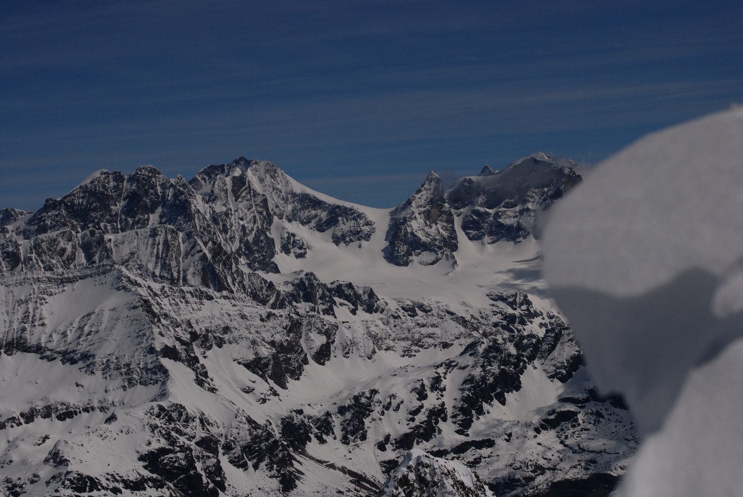 Il Bernina 4048m dalla Sella di Pioda