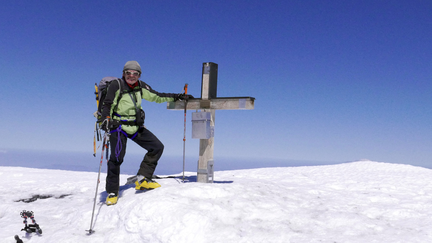 Georges au sommet de son raid