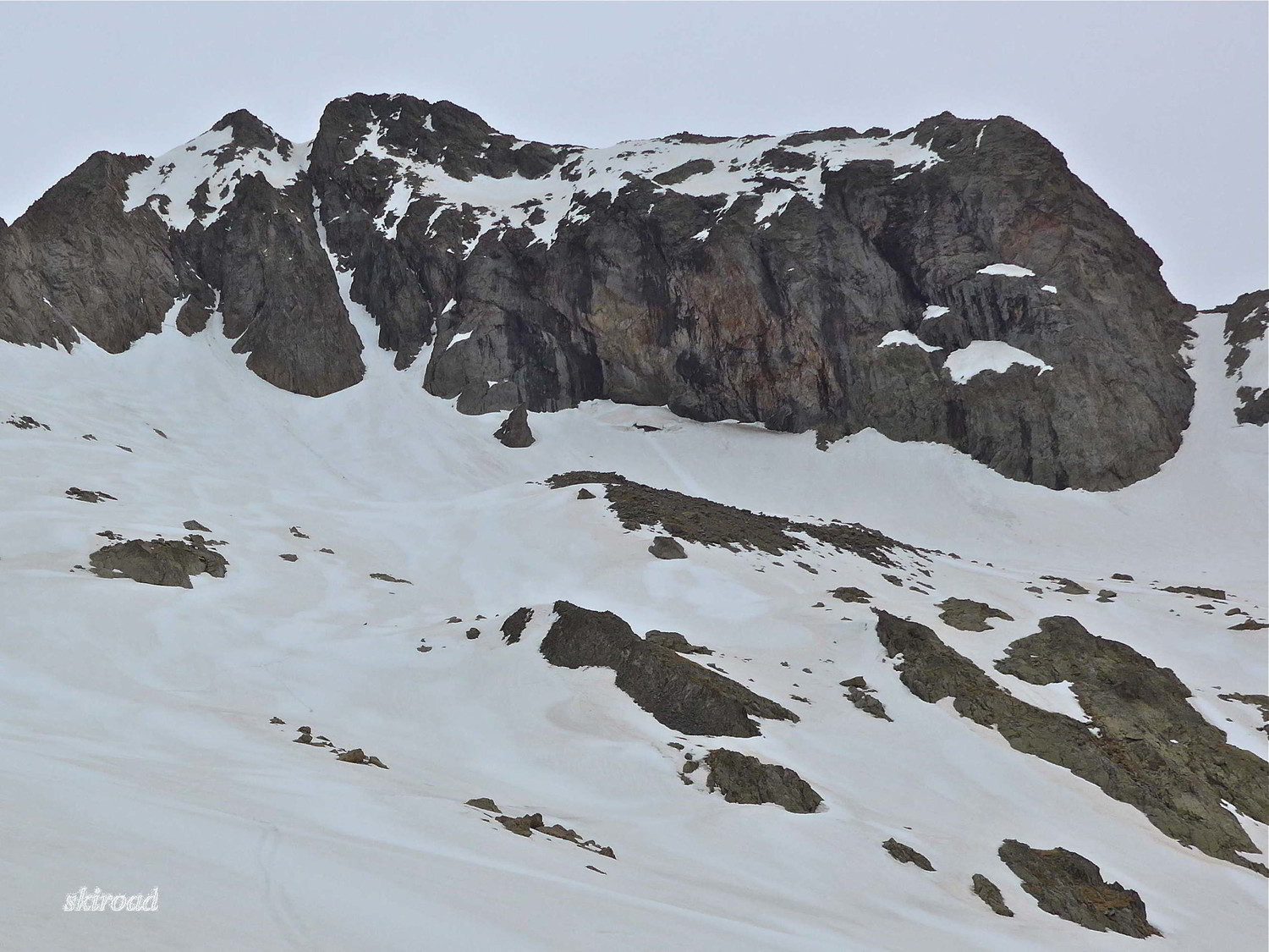 Couloir W du Gélas.