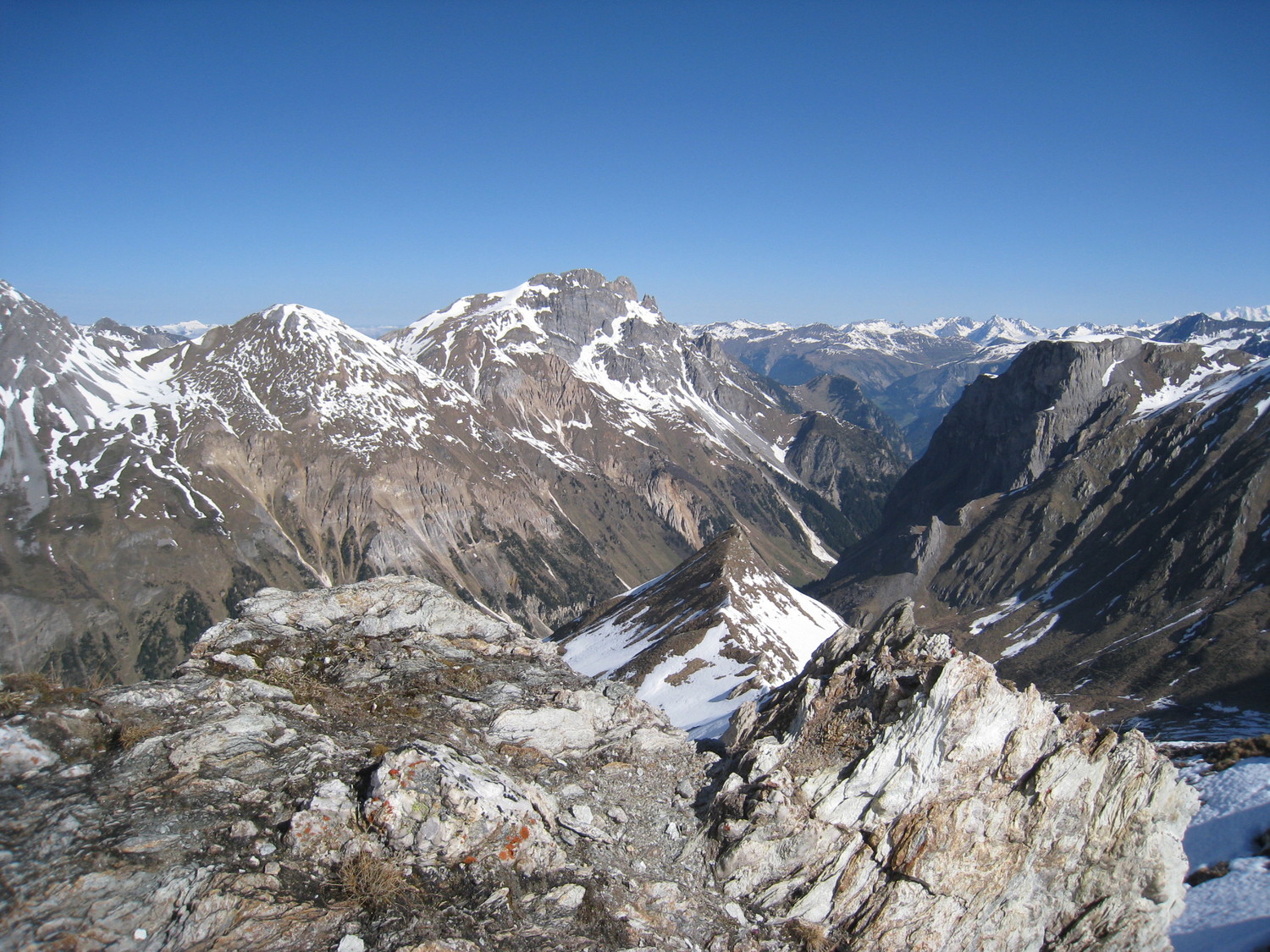 regad vers Petit mt Blanc et les Dents de la Portetta- col Vallonnet