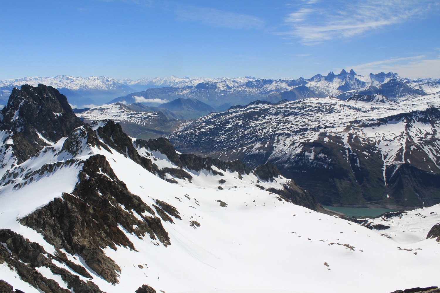 De Rocher Blanc, vers le SE