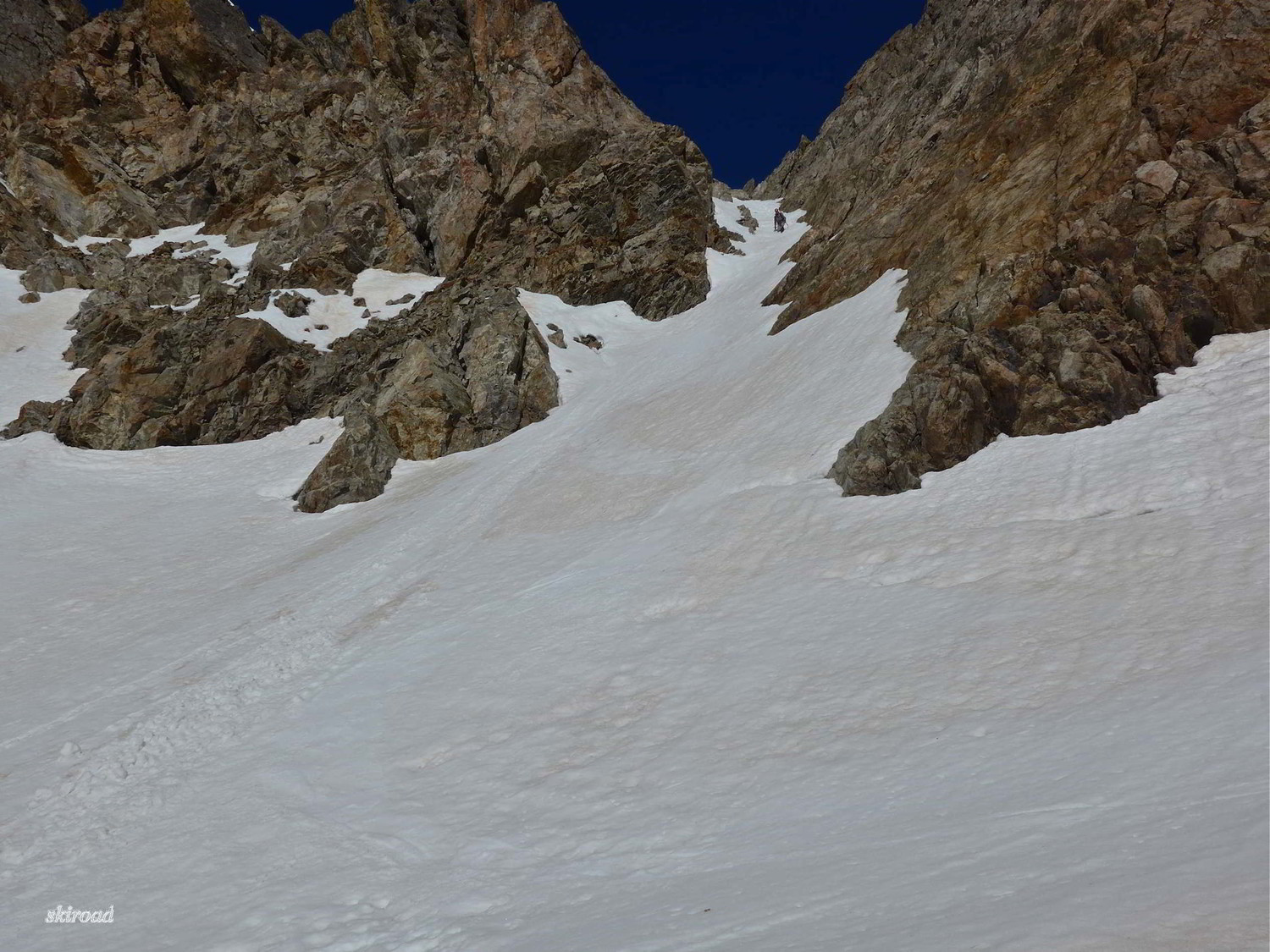 Descente coté Italien du Pas W.