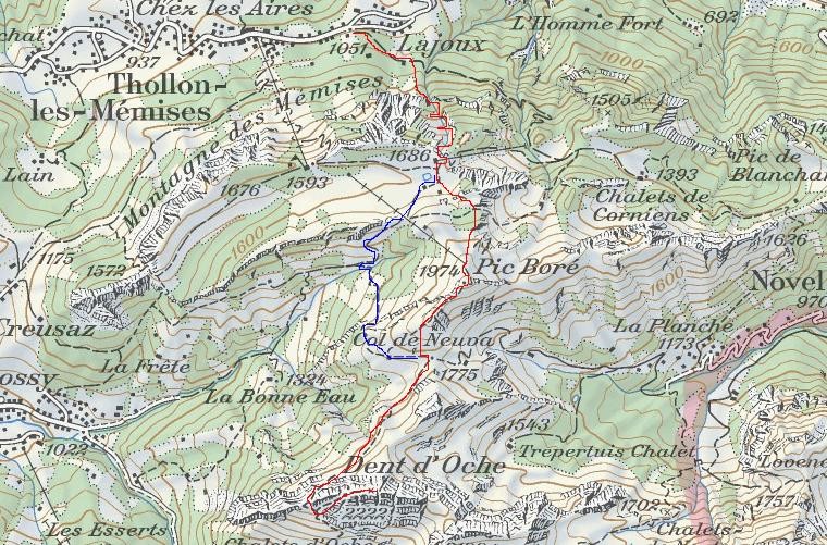 the map