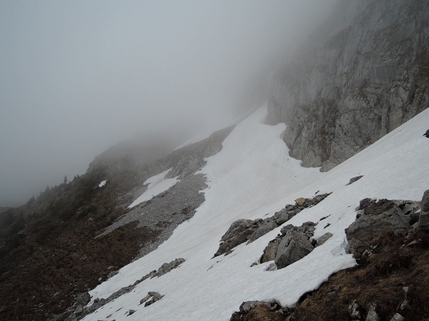 snow fields on Dent d'Oche