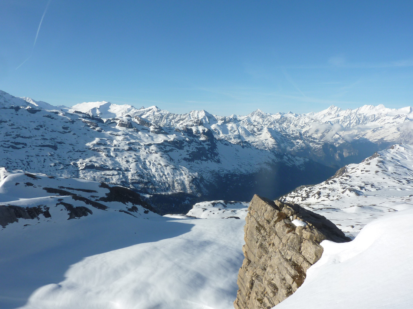 vue de la crète, Tannenstock à gauche