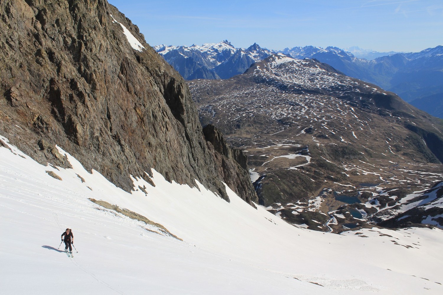 Montée dans la Combe NE du Taillefer