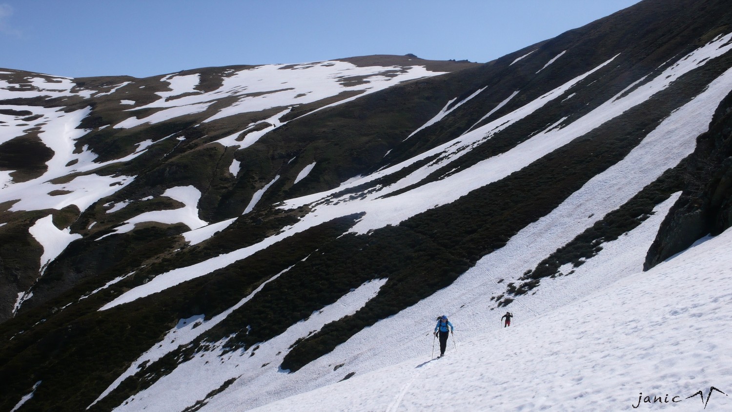 Traversée sous le versant N