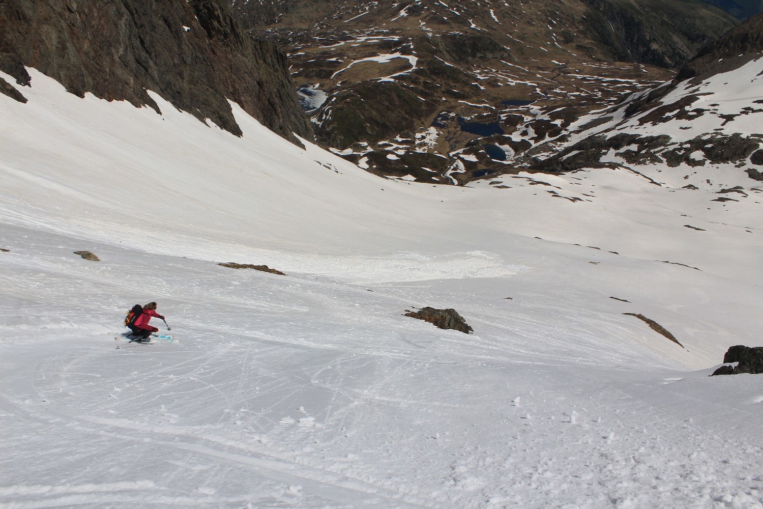 Super ski dans la Combe NE du Taillefer