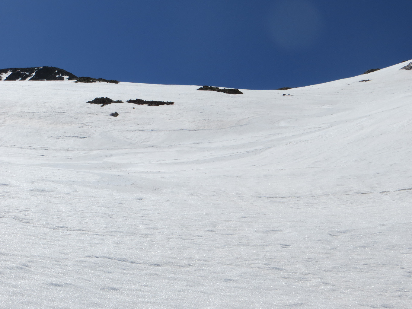 Superbe neige à le descente