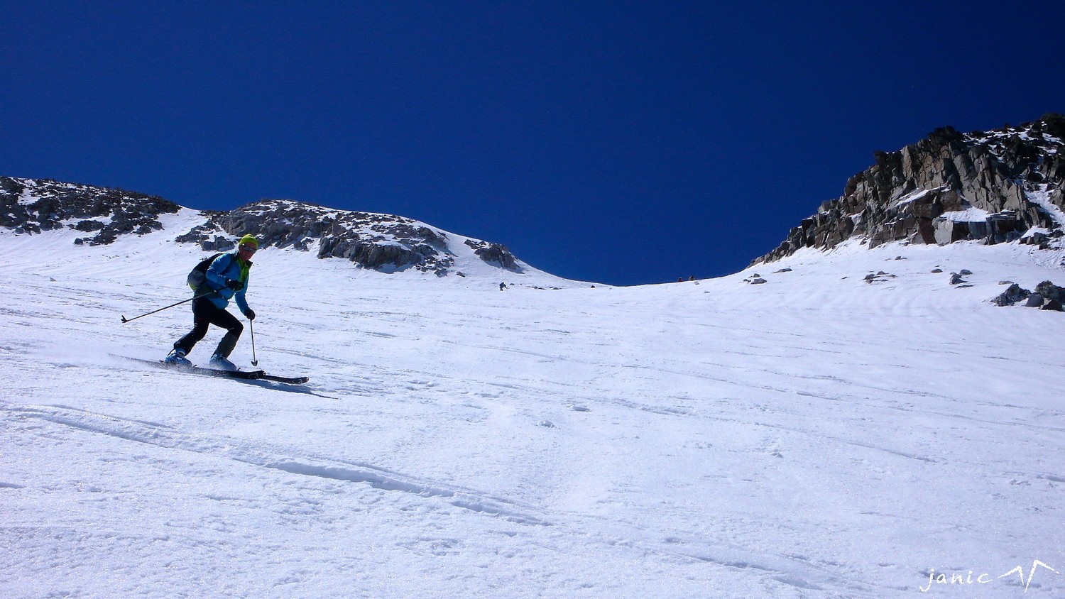 Début de la descente un brin gelée
