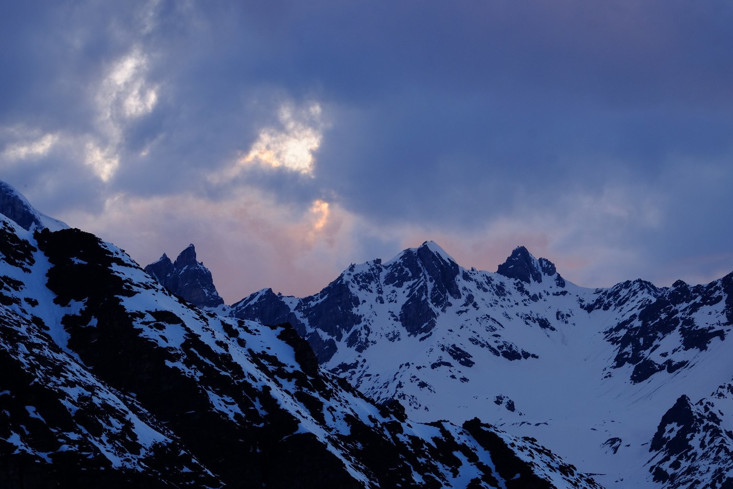 Luci al tramonto dalla Bordierhutte