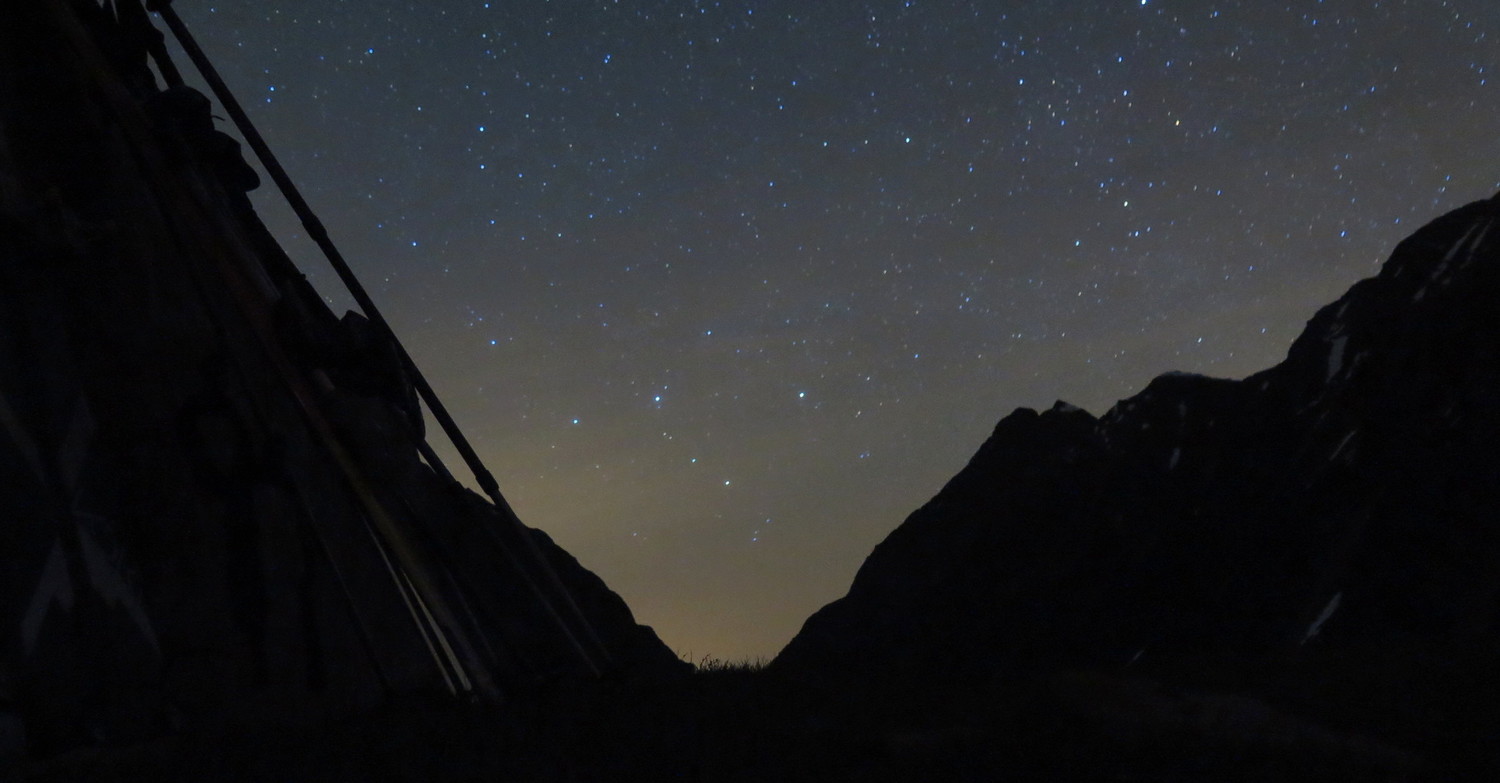 Fin de nuit, Cassiopée en ligne de mire