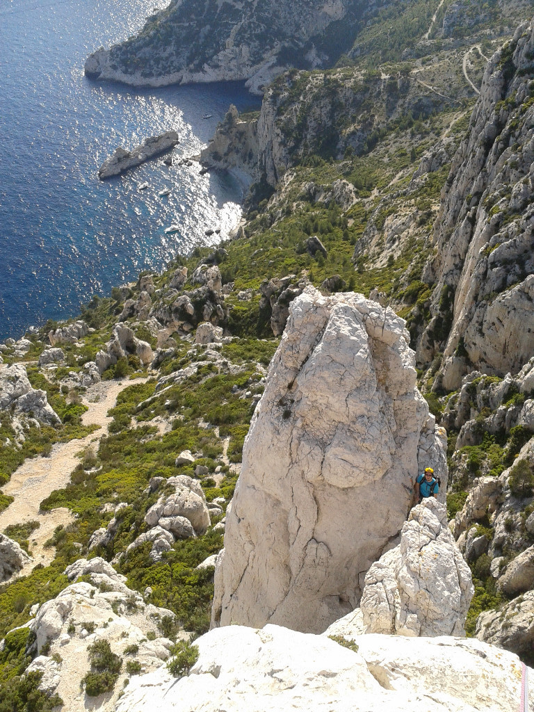 Arête de Marseille : Fred avant le pas décisif !!!