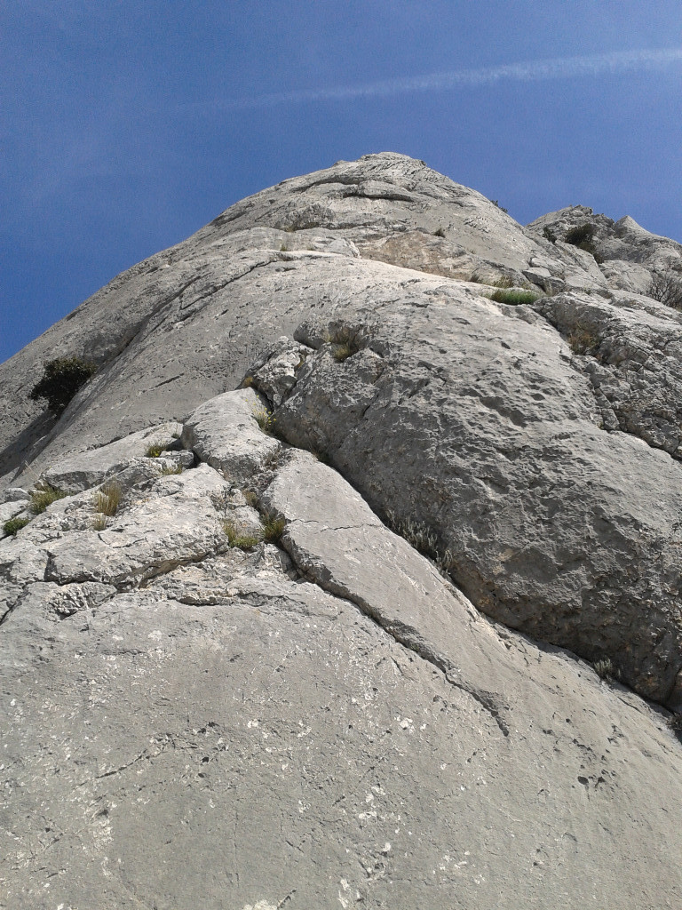 Au départ de l'arête : un petit air de Jabba le Hut !
