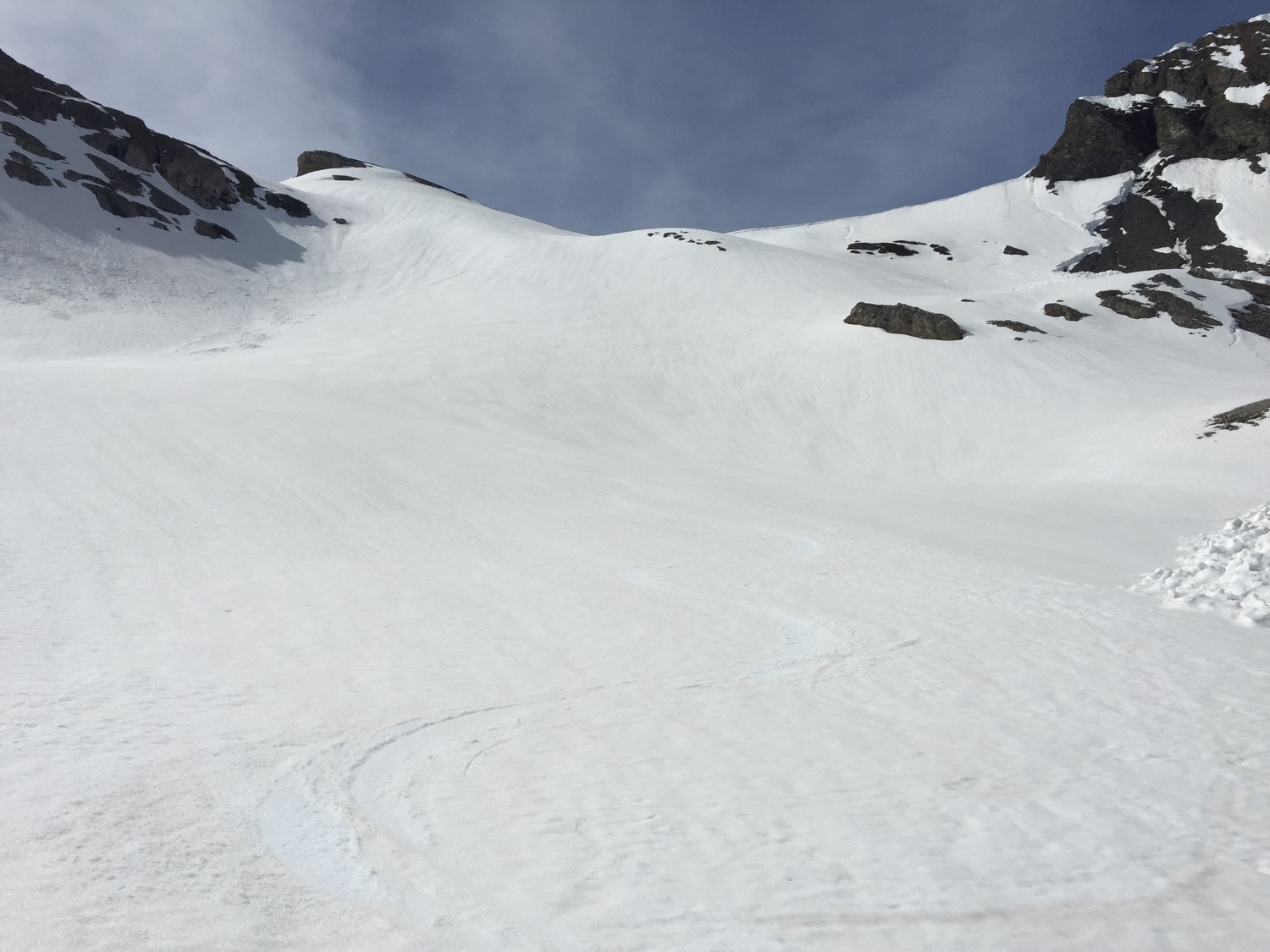 Pente sous le Col des Corbeaux