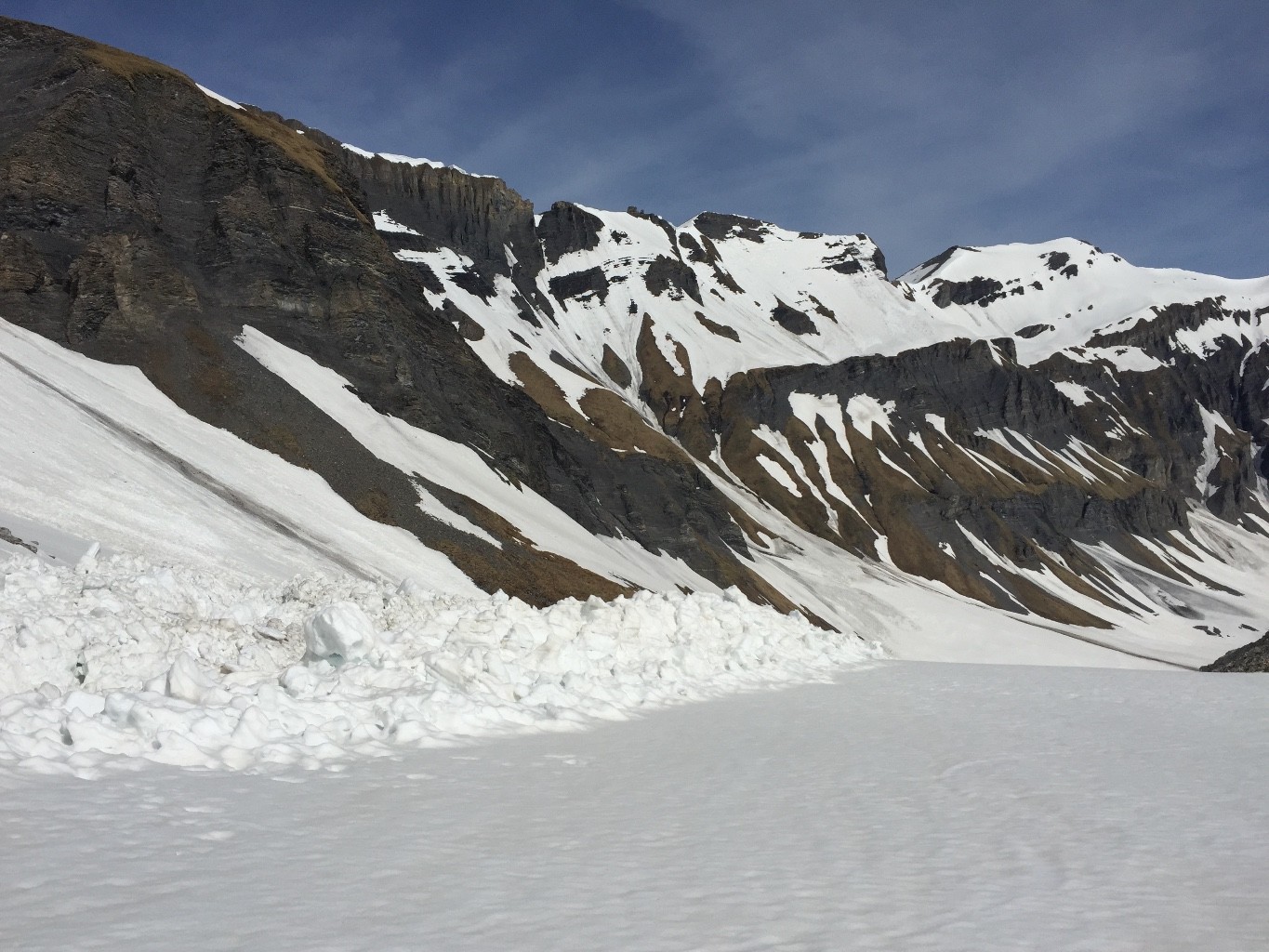 Avalanche de plaque et de fond