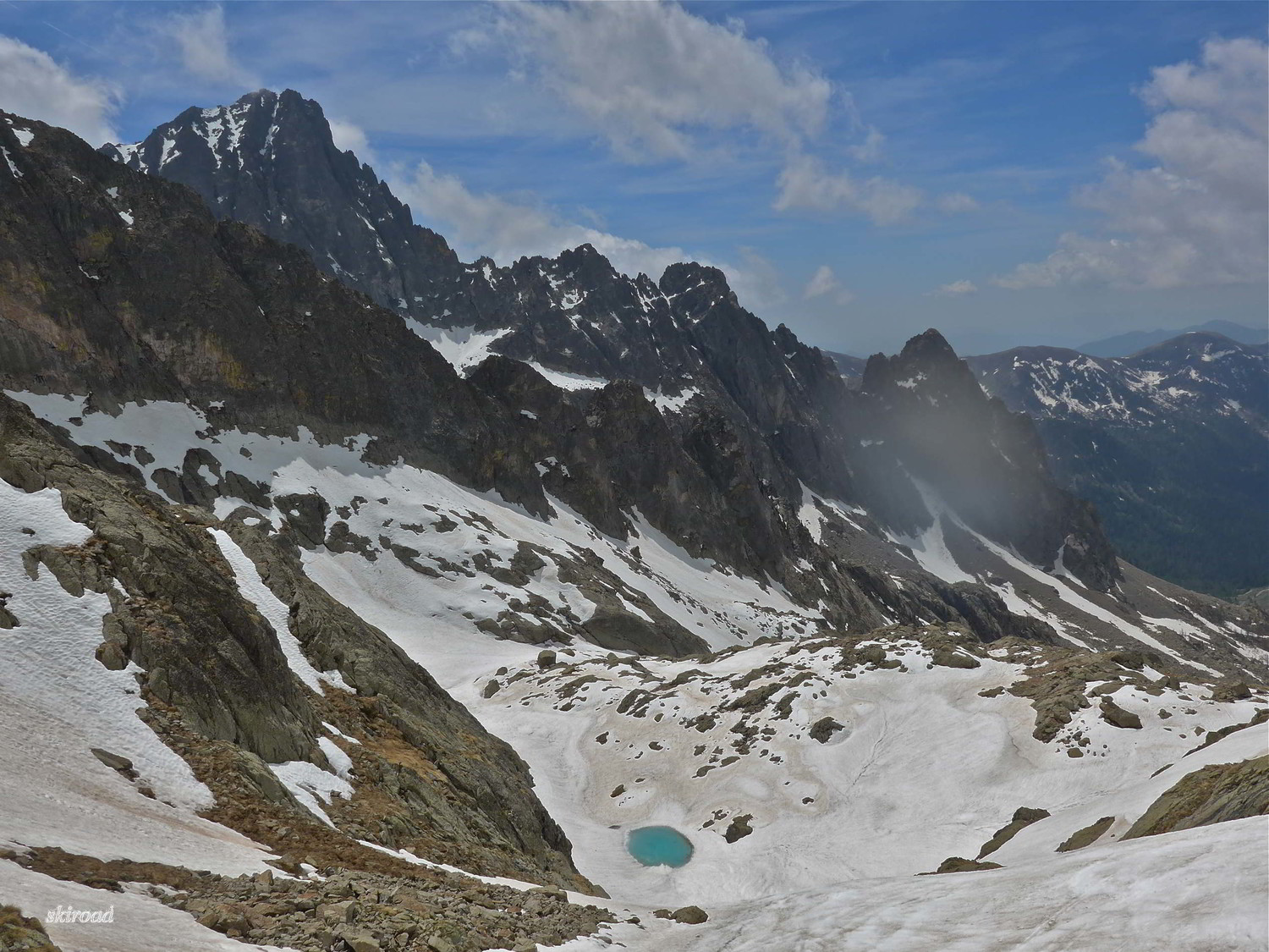 J'ai découvert une émeraude (Lac Cabret).