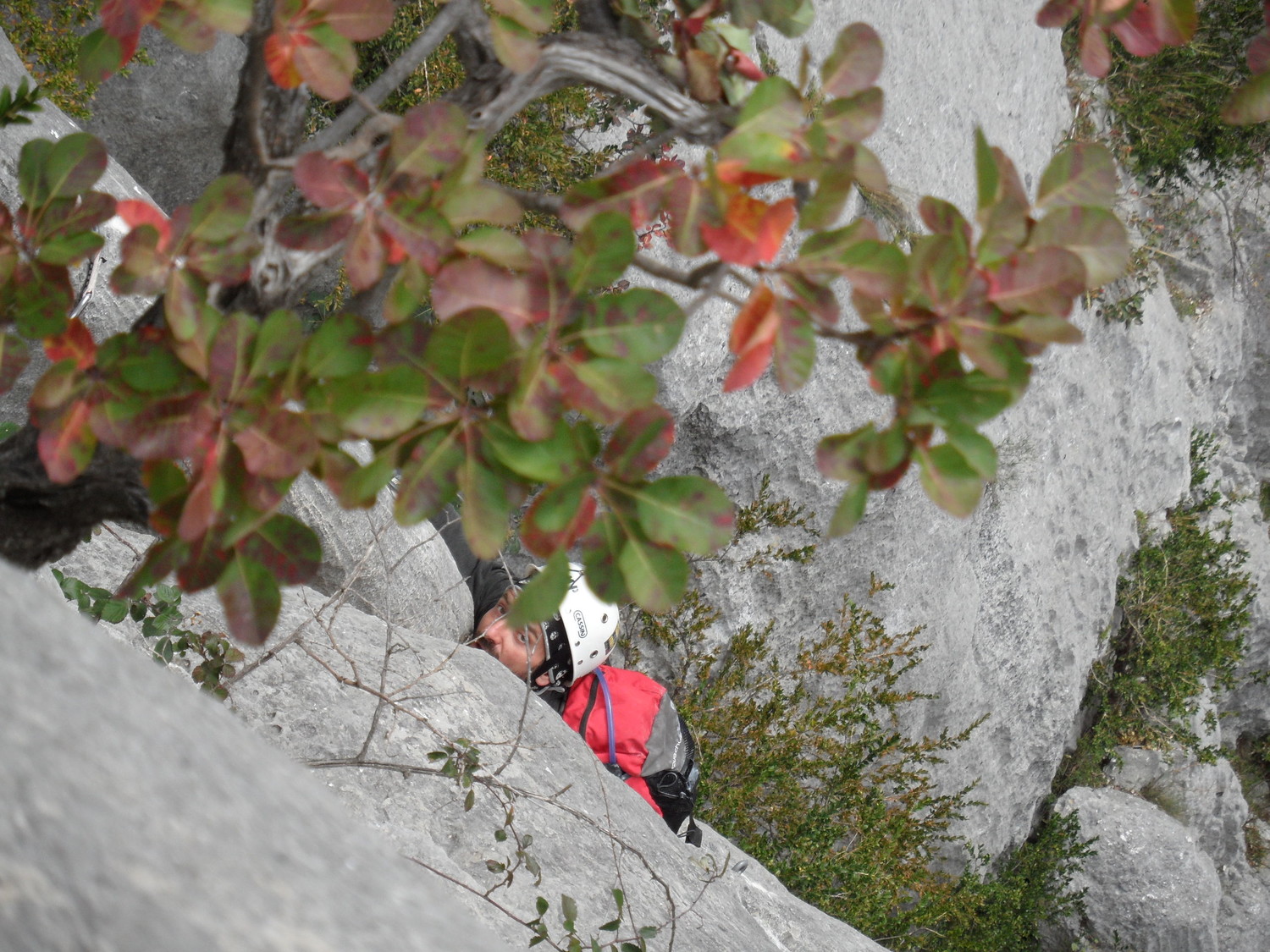 Chris dans le 6A+