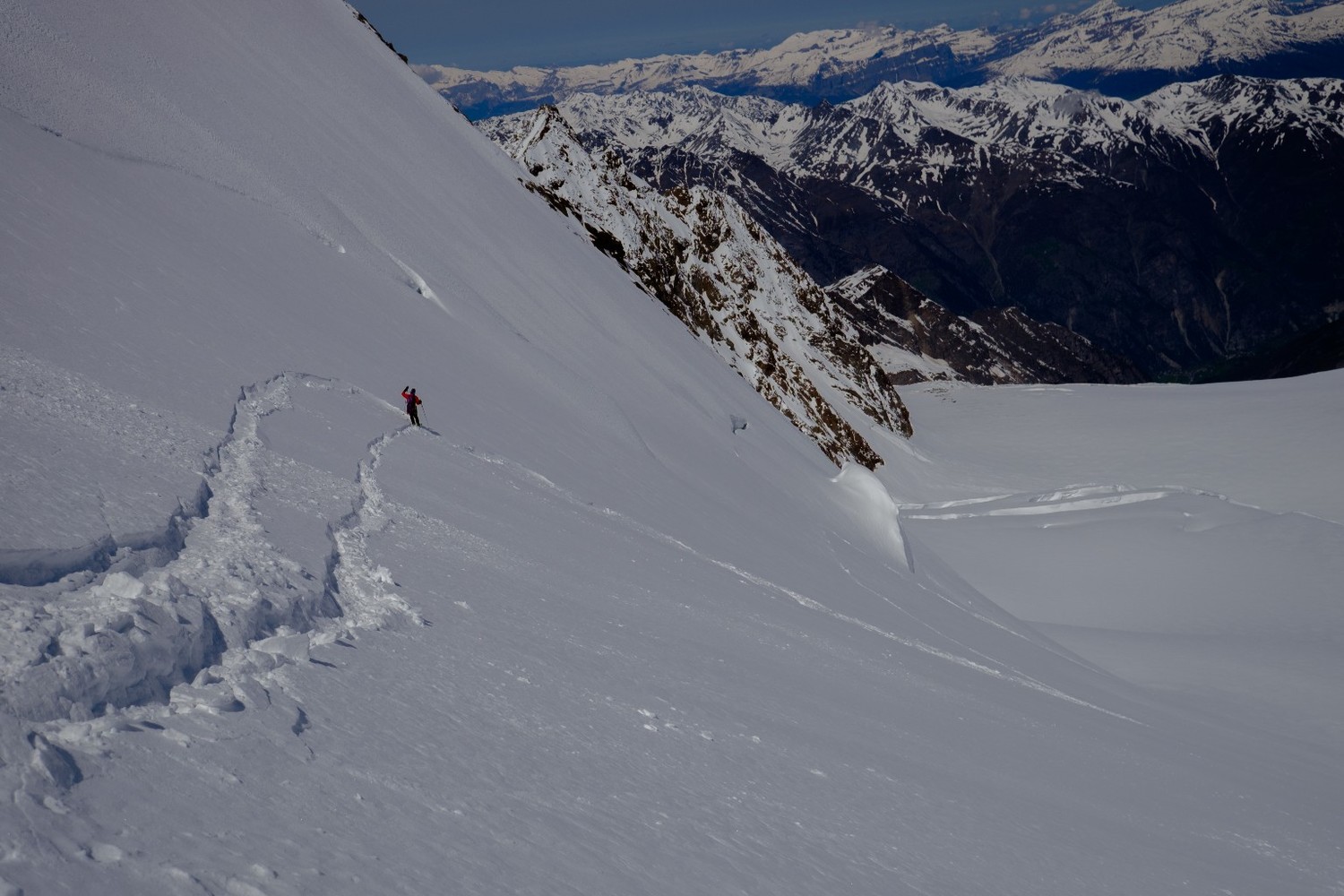 Secondo traverso sul versante N