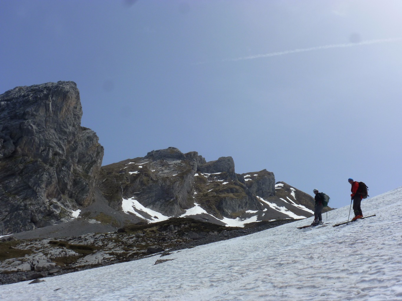 Début de la descente