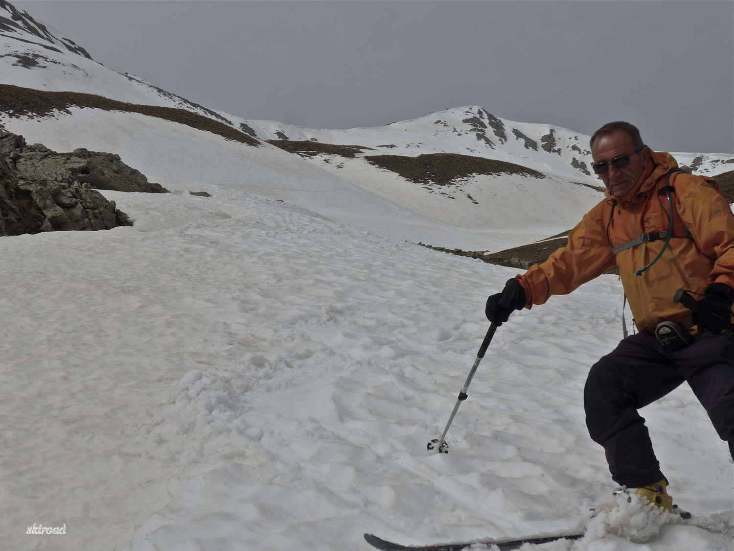 Dani s'est bien régalé malgré une neige un peu mollasse.