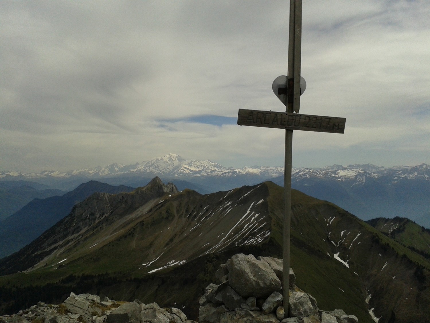 Vue vers Chauriode / Mt Blanc